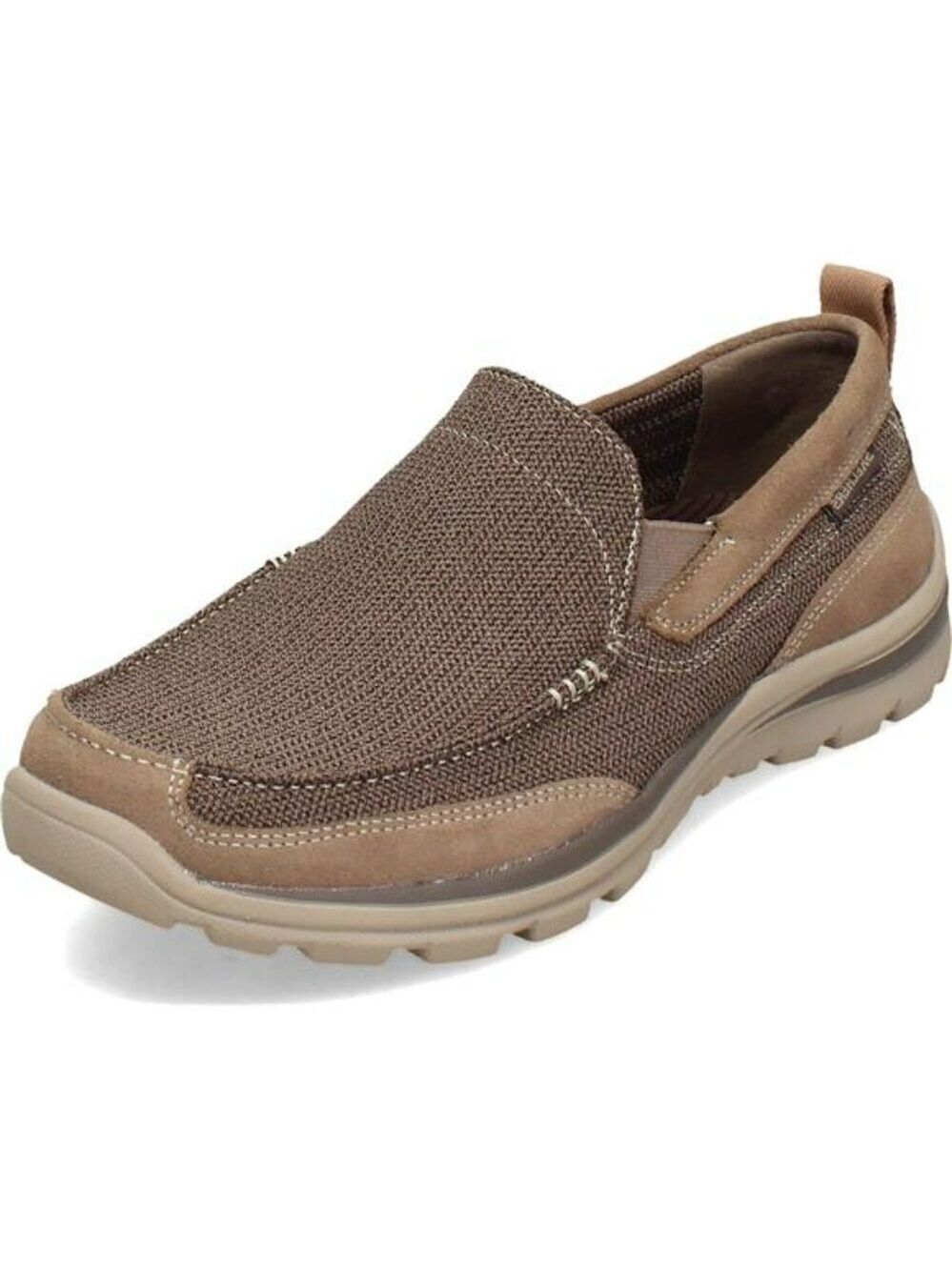 Mens Slip On Memory Foam Loafers Comfortable Casual Walking Shoes Relaxed Fit